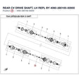 REAR CV DRIVE SHAFT, LH REPL BY 4060-280100-50000 product image
