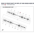 REAR CV DRIVE SHAFT, RH REPL BY 4060-280200-50000 product image