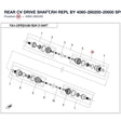 REAR CV DRIVE SHAFT,RH REPL BY 4060-280200-20000 product image