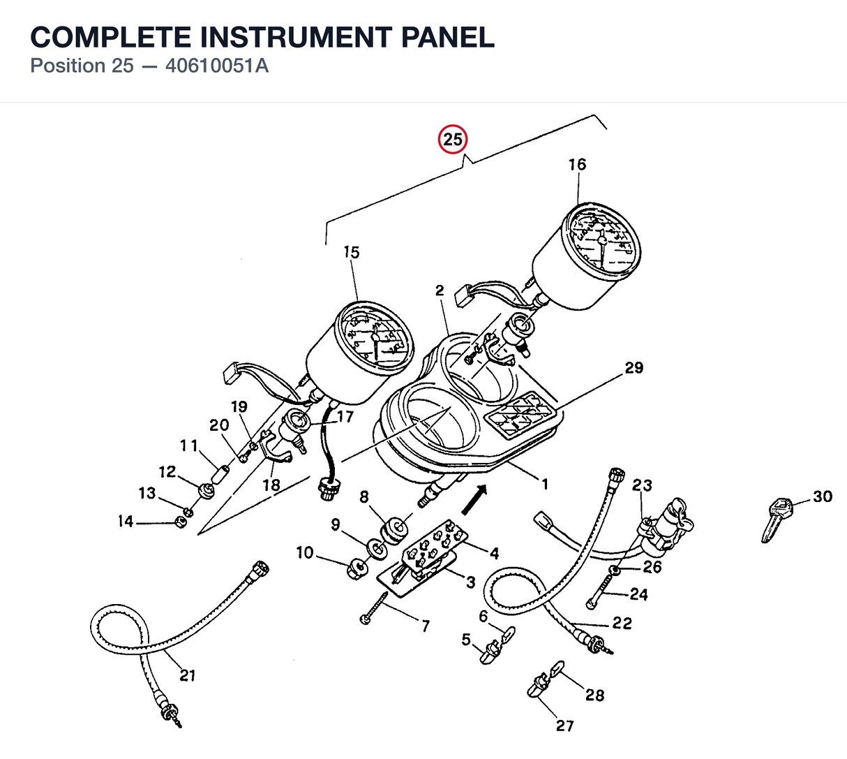 COMPLETE INSTRUMENT PANEL