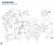 DASHBOARD 40610151B diagram position