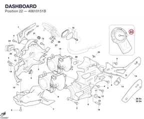 DASHBOARD 40610151B diagram position