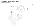 COMPLETE INSTRUMENT PANEL 40610335A diagram position