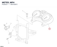 METER, MPH 40610381C diagram position
