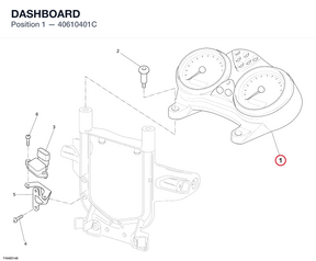 DASHBOARD 40610401C diagram position