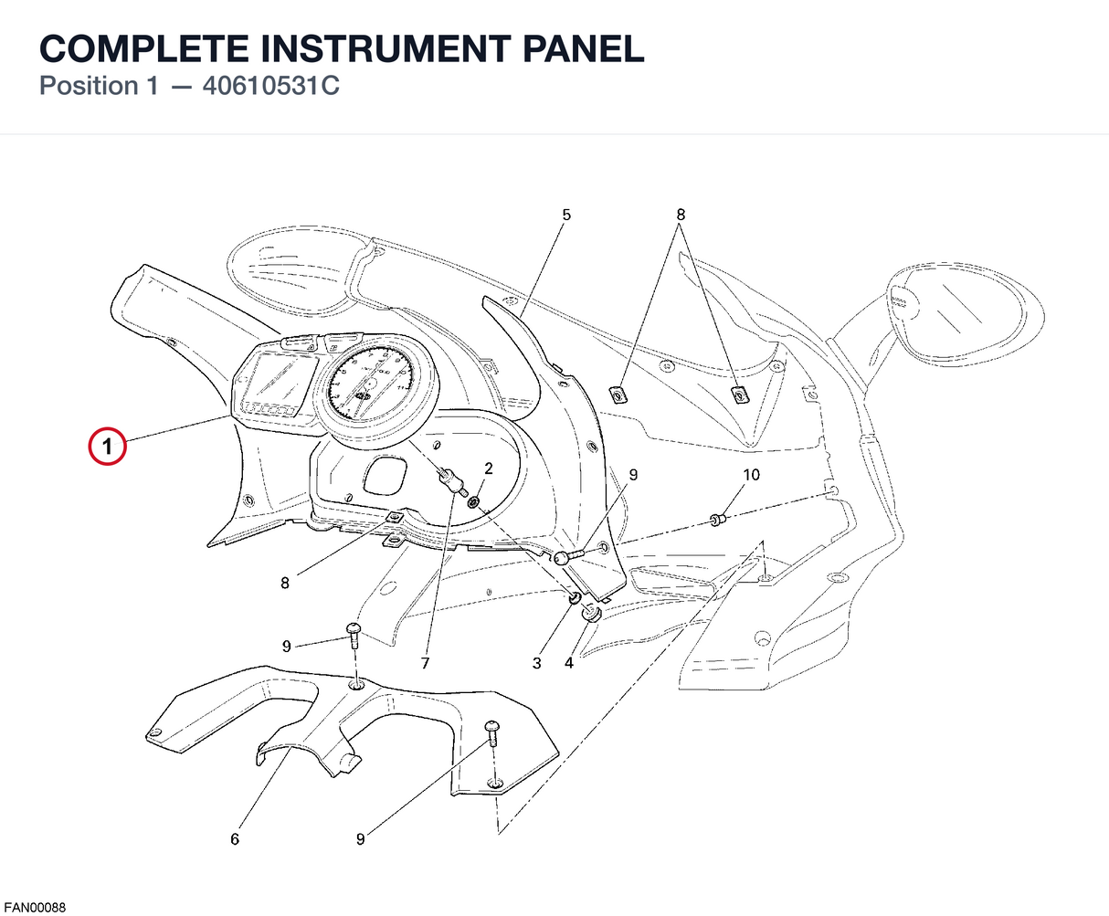 COMPLETE INSTRUMENT PANEL