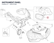 INSTRUMENT PANEL 40610733B diagram position
