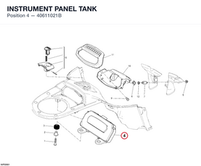 INSTRUMENT PANEL TANK 40611021B diagram position