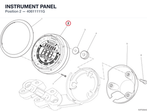INSTRUMENT PANEL 40611111G diagram position