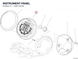 INSTRUMENT PANEL 40611231B diagram position