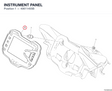 INSTRUMENT PANEL 40611455B diagram position