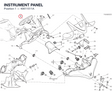 INSTRUMENT PANEL 40611511A diagram position