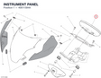 INSTRUMENT PANEL 40611584A diagram position