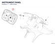 INSTRUMENT PANEL 40613762A diagram position