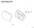 INSTRUMENT PANEL 40613812A diagram position