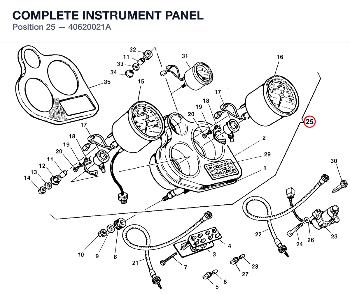 COMPLETE INSTRUMENT PANEL