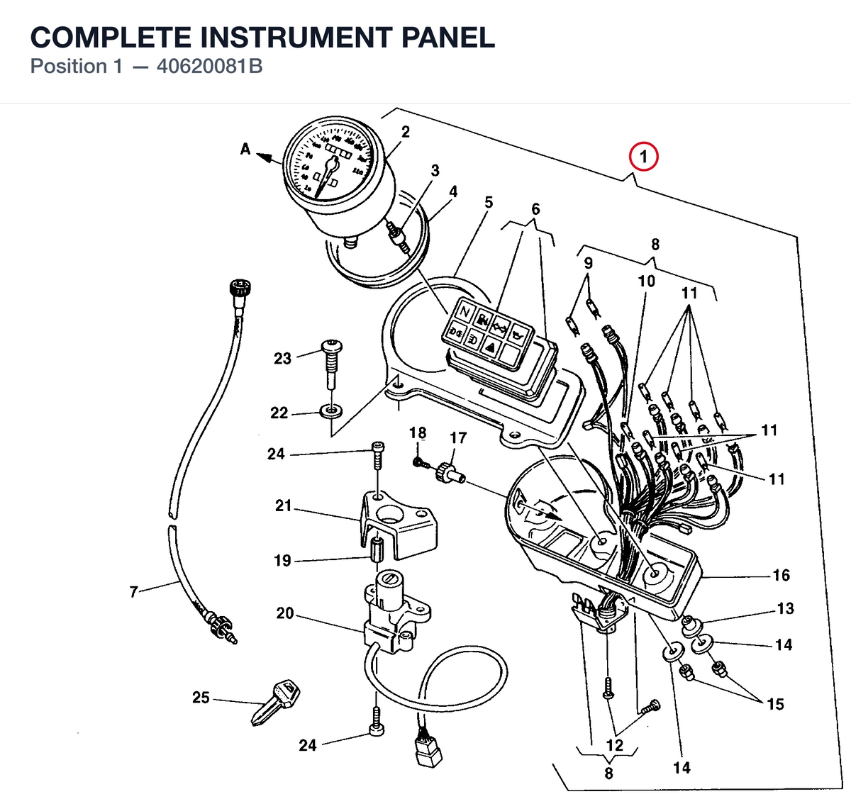 COMPLETE INSTRUMENT PANEL