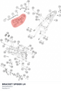 Diagram preview: BRACKET SPIDER LH (94503002053)