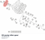 Diagram preview: Oil pump idler-gear (79238006100)