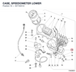 CASE, SPEEDOMETER LOWER