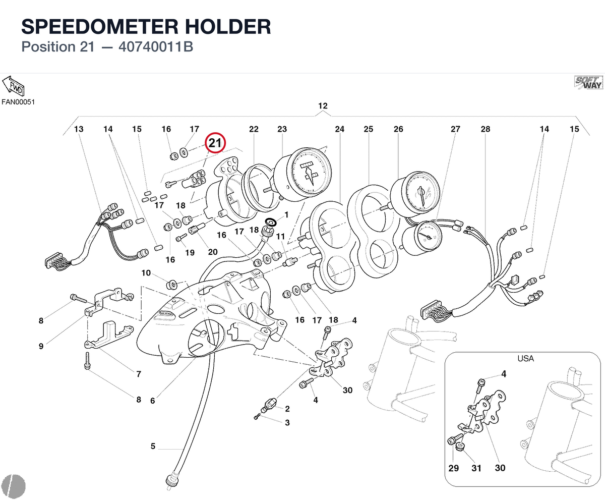 SPEEDOMETER HOLDER