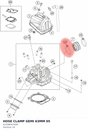 Diagram preview: HOSE CLAMP GEMI 63MM 05 (61036047000)