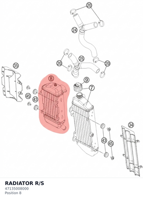 Diagram preview: RADIATOR R/S (47135008000)
