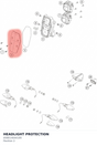 Diagram preview: HEADLIGHT PROTECTION (A58014044100)