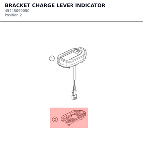 Diagram preview: BRACKET CHARGE LEVER INDICATOR (45445090050)