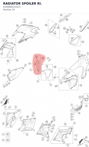 Diagram preview: RADIATOR SPOILER RI. (61908061233C1)