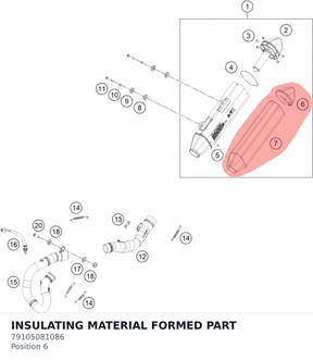 Diagram preview: INSULATING MATERIAL FORMED PART (79105081086)