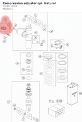 Diagram preview: Compression adjuster cpl. Natural (50180213S28)