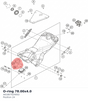 Diagram preview: O-ring 78.00x4.0 (A61807024002)