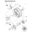 Kawasaki OEM – WHEEL-ASSY,RR,G.BLACK product image