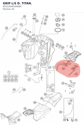 Diagram preview: GRIP L/S D. TITAN. (60312008100KBA)