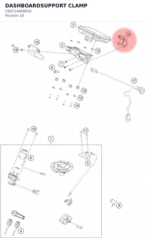 Diagram preview: DASHBOARDSUPPORT CLAMP (C60714060010)
