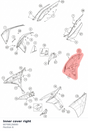 Diagram preview: Inner cover right (60708126000)