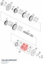 Diagram preview: COLLAR SPROCKET (90133030000)