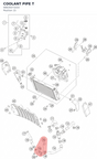 Diagram preview: COOLANT PIPE T (90635071033)