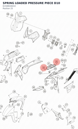 Diagram preview: SPRING LOADED PRESSURE PIECE D10 (61508026010)