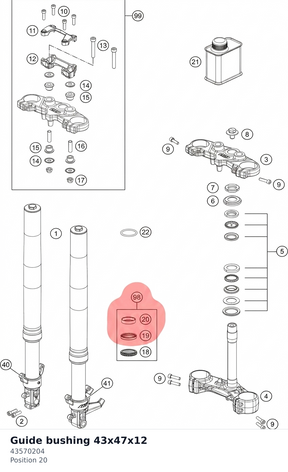 Diagram preview: Guide bushing 43x47x12 (43570204)