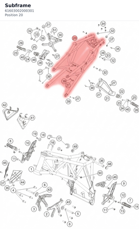 Diagram preview: Subframe (61603002000301)