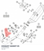Diagram preview: EXHAUST GASKET 05 (61005005000)