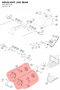 Diagram preview: HEADLIGHT LOW BEAM (90514001100)