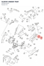 Diagram preview: SLEEVE UNDER TRAY (90508016050)
