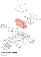 Diagram preview: Filter clamp, wedge (C90706001050)