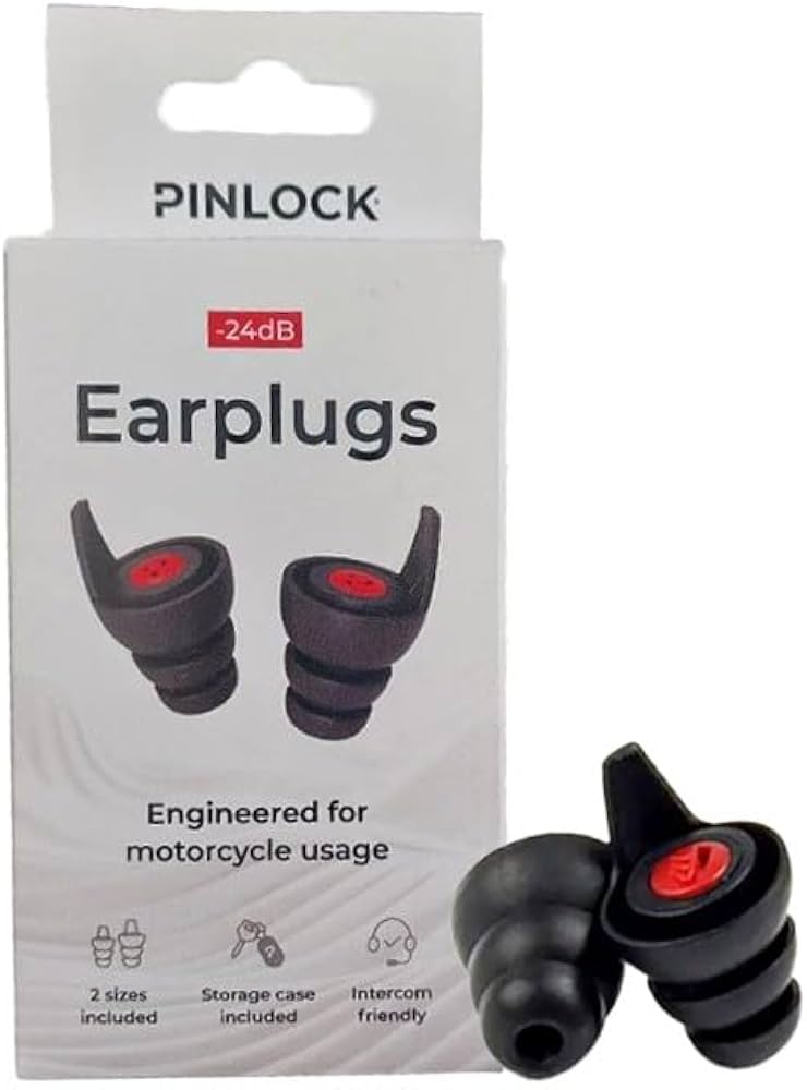 Pinlock MC-ørepropper med spesialfilter – Demp vindstøy: hør intercom