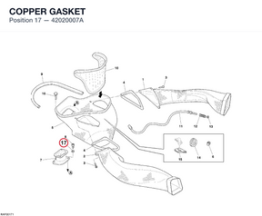 COPPER GASKET 42020007A diagram position