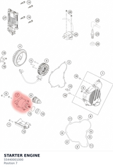 Diagram preview: STARTER ENGINE (55440001000)