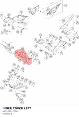 Diagram preview: INNER COVER LEFT (A60108027000)